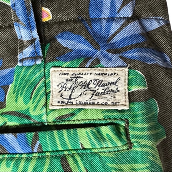 NWT Polo Ralph Lauren Classic Floral Twill Shorts Cotton Tropical Men’s Waist 32 - Picture 11 of 13
